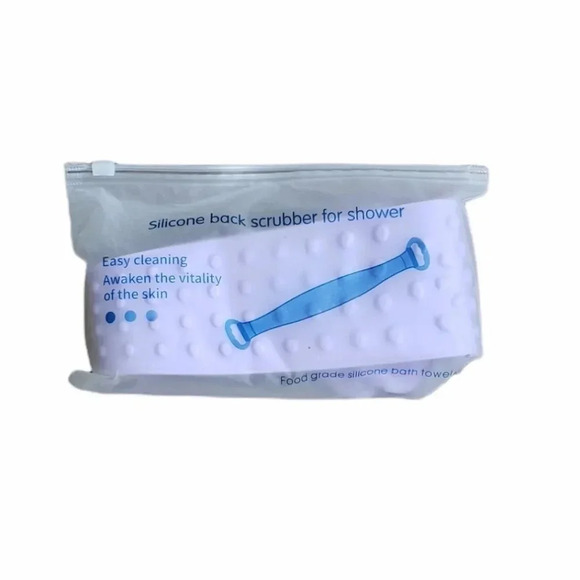 Silicone Purple Back Scrubber for Bath - Picture 1 of 3